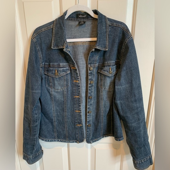 Willi Smith Jackets & Blazers - WilliSmith stretch Denim Jacket. Size XL. Distressed fabric